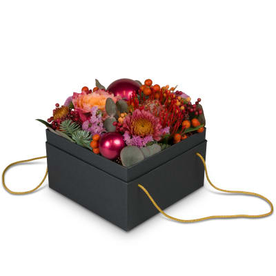 Boîte à fleurs rouge  (15 cm) N°10